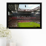 San Siro Wall Art Milan Stadium Framed Canvas Prints Football Stadium,Sport Stadium Art Prints, Fan Gift