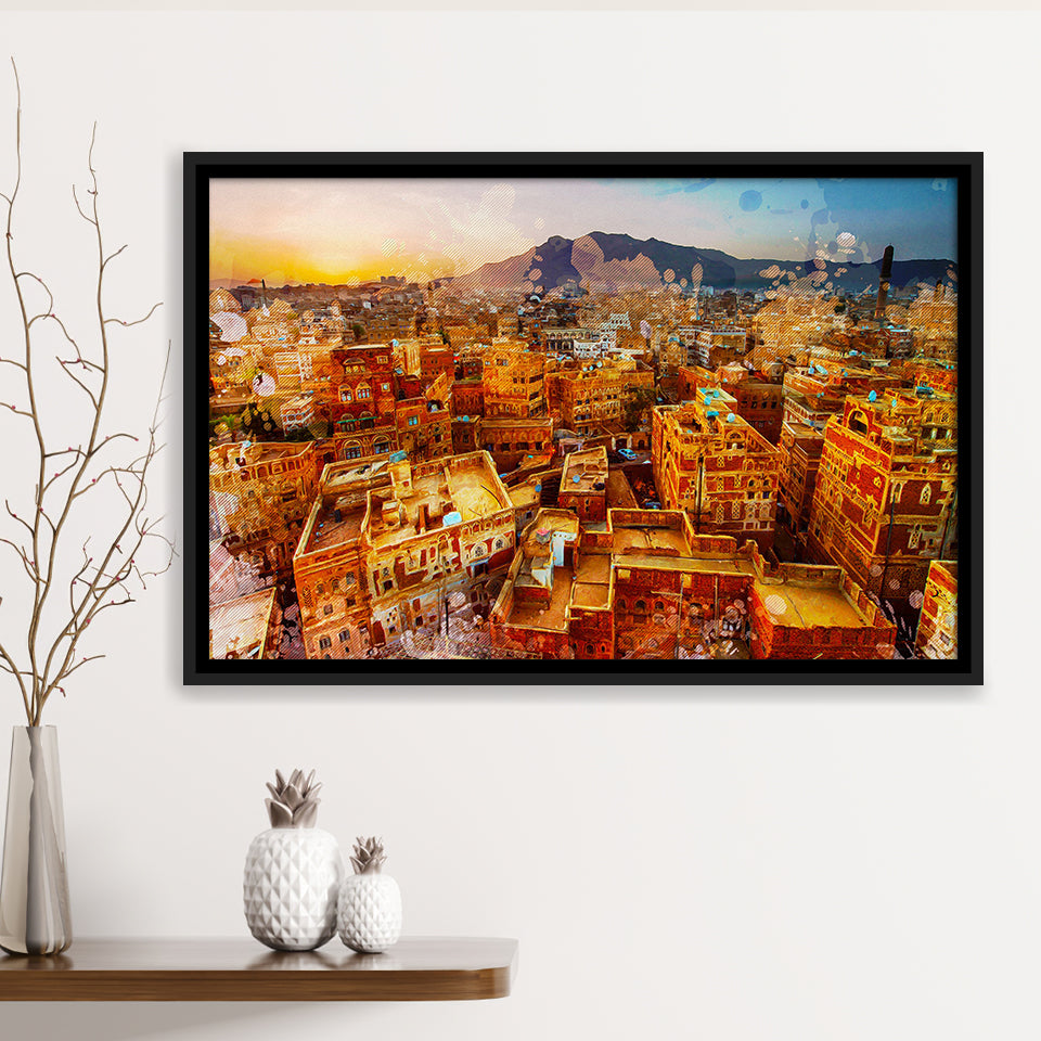 Sanaa Framed Canvas Prints Wall Art Decor - Painting Canvas, Framed Picture, Home Decor