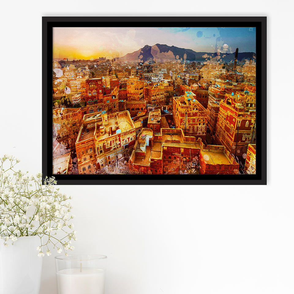Sanaa Framed Canvas Prints Wall Art Decor - Painting Canvas, Framed Picture, Home Decor