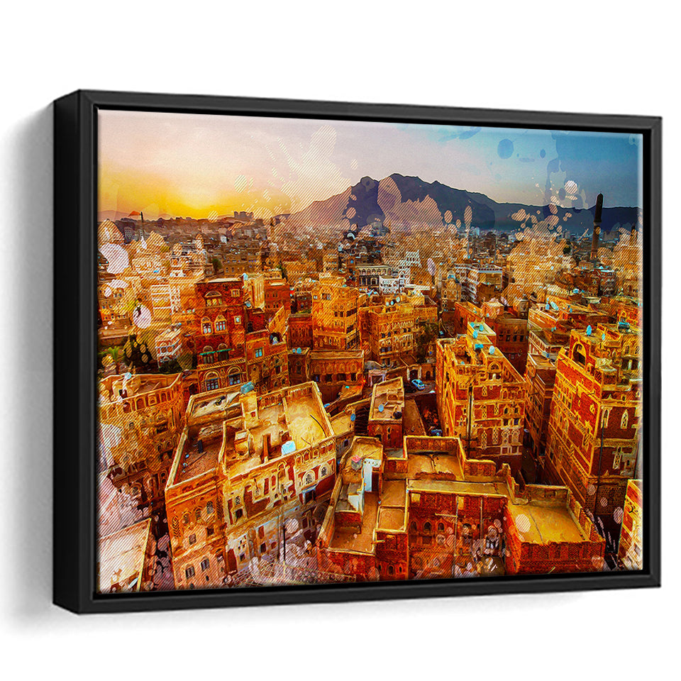 Sanaa Framed Canvas Prints Wall Art Decor - Painting Canvas, Framed Picture, Home Decor