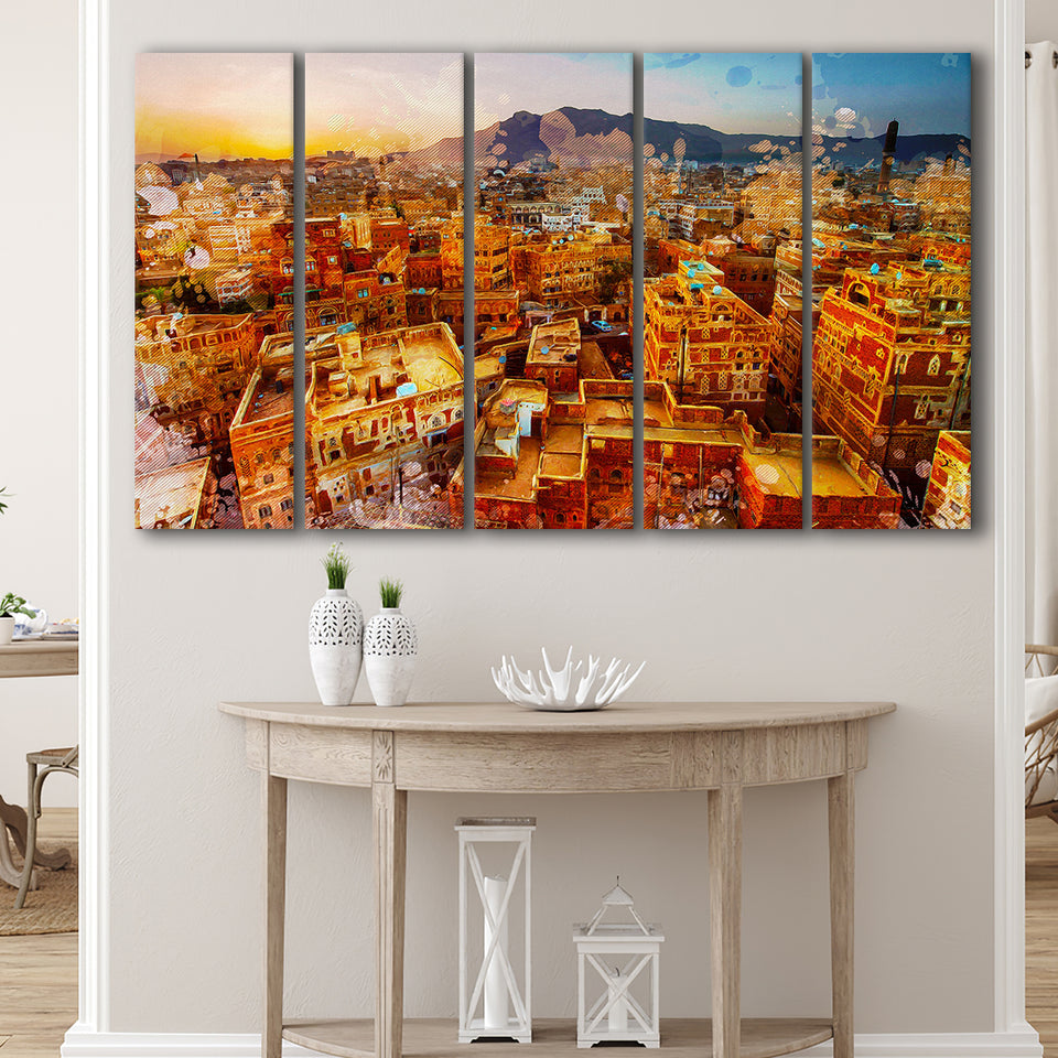 Sanaa 5 Piece B Canvas Prints Wall Art Decor, Multi Panels,Large Canvas, Home Decor