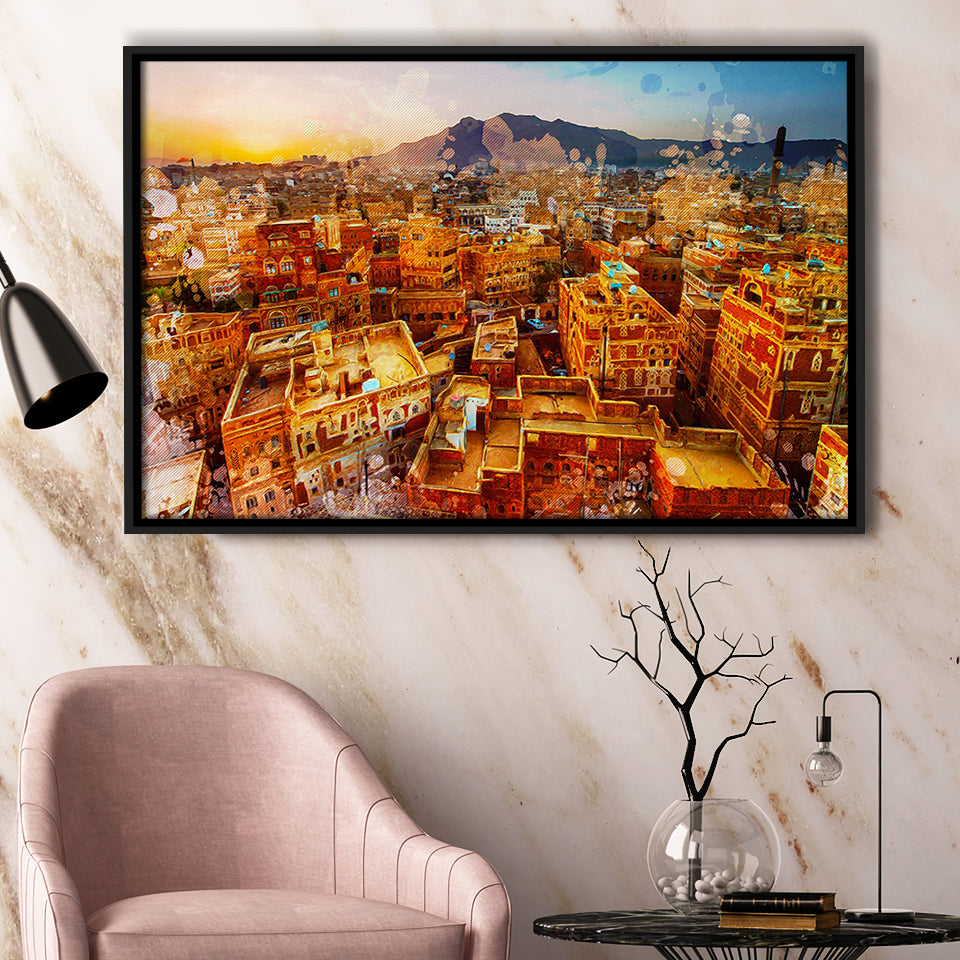 Sanaa Framed Canvas Prints Wall Art Decor - Painting Canvas, Framed Picture, Home Decor