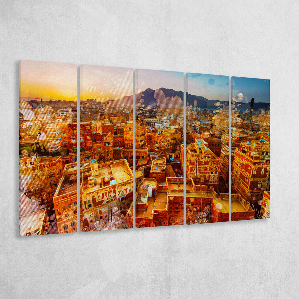 Sanaa 5 Piece B Canvas Prints Wall Art Decor, Multi Panels,Large Canvas, Home Decor