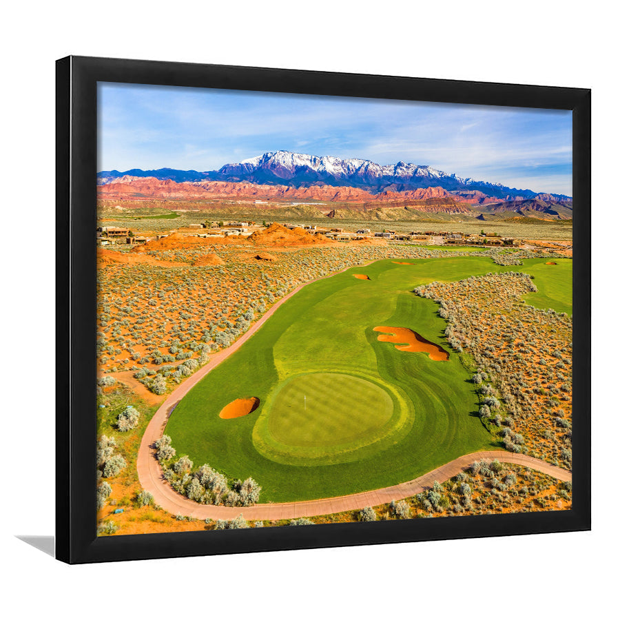 Sand Hollow Golf Course, Hole 4, Golf Sport Print, Golf Lover, Framed Art Prints Home Decor