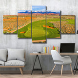 Sand Hollow Golf Course, Hole 4, Golf Art Print, 5 Panels Canvas Prints Wall Art Decor