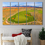 Sand Hollow Golf Course, Hole 4, 5 Panels Extra Large Canvas Prints Wall Art Decor