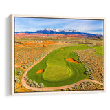 Sand Hollow Golf Course, Hole 4, Golf Art Print, Framed Canvas Prints Wall Art Decor, Floating Frame