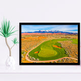 Sand Hollow Golf Course, Hole 4, Golf Sport Print, Golf Lover, Framed Art Prints Home Decor