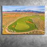 Sand Hollow Golf Course, Hole 4, Golf Art Print, Golf Lover, Canvas Prints Wall Art Decor