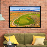 Sand Hollow Golf Course, Hole 4, Golf Sport Print, Golf Lover, Framed Art Prints Home Decor