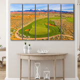 Sand Hollow Golf Course, Hole 4, 5 Panels Extra Large Canvas Prints Wall Art Decor