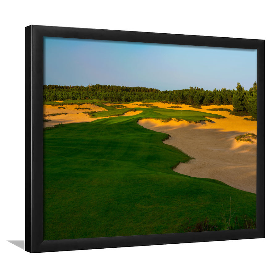 Sand Valley Golf Resort, Mammoth Dunes Course Hole 07, Nekoosa, Wisconsin, Golf Sport Print, Framed Art Prints Home Decor