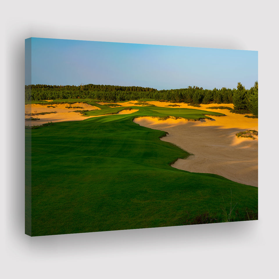 Sand Valley Golf Resort, Mammoth Dunes Course Hole 07, Nekoosa, Wisconsin, Golf Art Print, Canvas Prints Wall Art