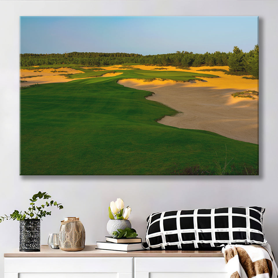 Sand Valley Golf Resort, Mammoth Dunes Course Hole 07, Nekoosa, Wisconsin, Golf Art Print, Canvas Prints Wall Art