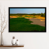 Sand Valley Golf Resort, Mammoth Dunes Course Hole 07, Nekoosa, Wisconsin, Framed Canvas Prints Wall Art Decor, Floating Frame