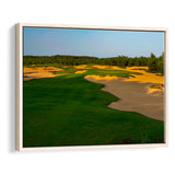 Sand Valley Golf Resort, Mammoth Dunes Course Hole 07, Nekoosa, Wisconsin, Framed Canvas Prints Wall Art Decor, Floating Frame
