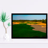 Sand Valley Golf Resort, Mammoth Dunes Course Hole 07, Nekoosa, Wisconsin, Golf Sport Print, Framed Art Prints Home Decor