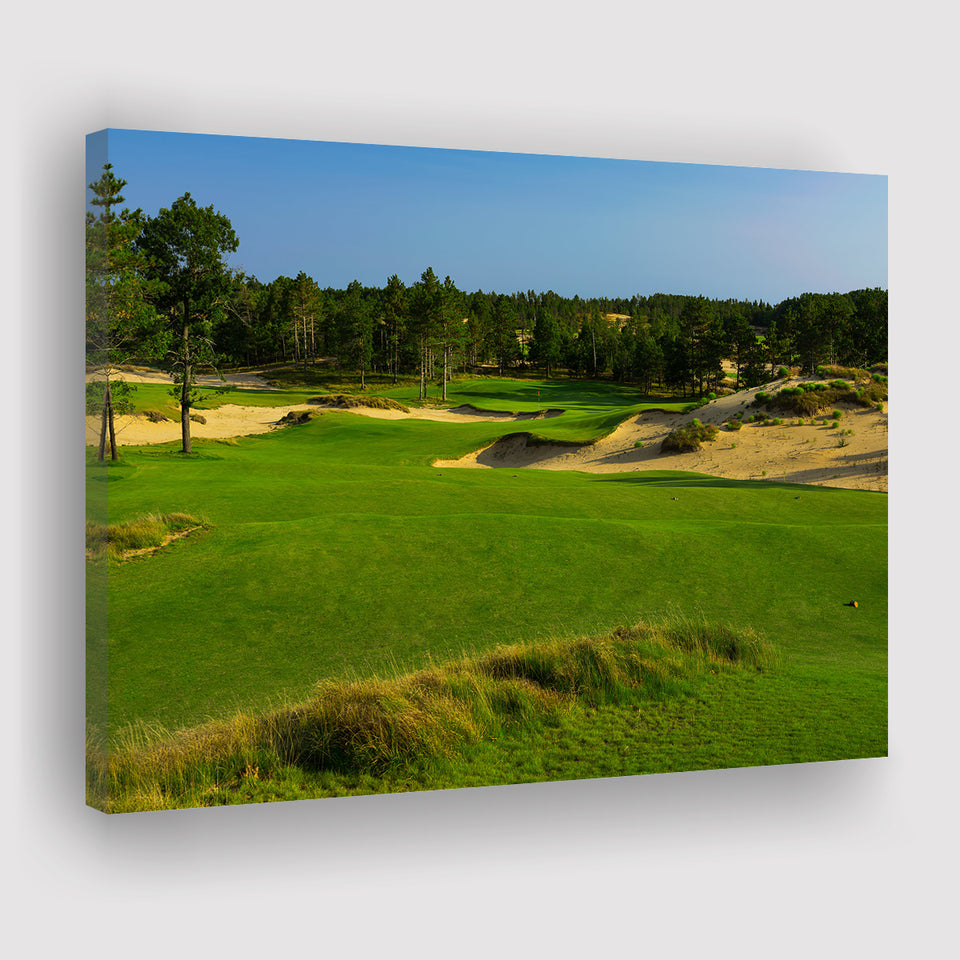 Sand Valley Golf Resort, Mammoth Dunes Course Hole 16, Nekoosa, Wisconsin, Golf Art Print, Canvas Prints Wall Art