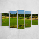 Sand Valley Golf Resort, Mammoth Dunes Course Hole 16, Nekoosa, Wisconsin, Golf Art Print, 5 Panels Canvas Prints Wall Art