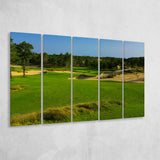 Sand Valley Golf Resort, Mammoth Dunes Course Hole 16, Nekoosa, Wisconsin, 5 Panels Extra Large Canvas Prints Wall Art Decor