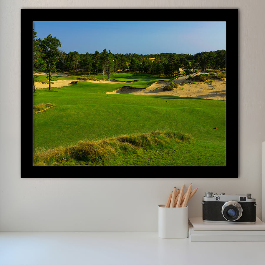 Sand Valley Golf Resort, Mammoth Dunes Course Hole 16, Nekoosa, Wisconsin, Golf Sport Print, Framed Art Prints Home Decor