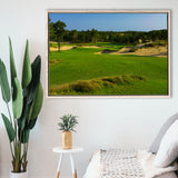 Sand Valley Golf Resort, Mammoth Dunes Course Hole 16, Nekoosa, Wisconsin, Framed Canvas Prints Wall Art Decor, Floating Frame