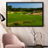 Sand Valley Golf Resort, Mammoth Dunes Course Hole 16, Nekoosa, Wisconsin, Framed Canvas Prints Wall Art Decor, Floating Frame