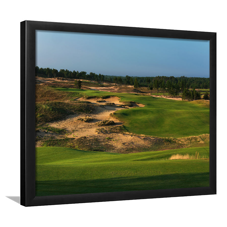 Sand Valley Golf Resort, Sand Valley Course Hole 01, Nekoosa, Wisconsin, Golf Sport Print, Framed Art Prints Home Decor