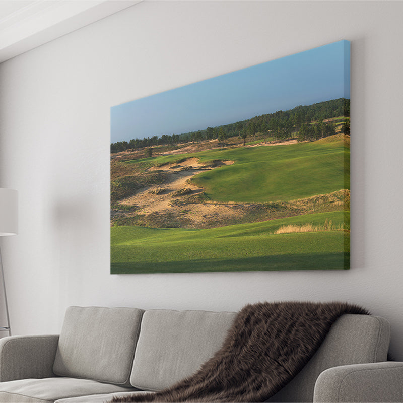 Sand Valley Golf Resort, Sand Valley Course Hole 01, Nekoosa, Wisconsin, Golf Art Print, Canvas Prints Wall Art Decor