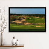 Sand Valley Golf Resort, Sand Valley Course Hole 01, Nekoosa, Wisconsin, Framed Canvas Prints Wall Art Decor, Floating Frame