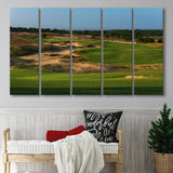 Sand Valley Golf Resort, Sand Valley Course Hole 01, Nekoosa, Wisconsin, 5 Panels Extra Large Canvas Prints Wall Art Decor