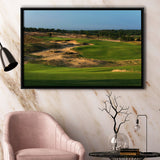 Sand Valley Golf Resort, Sand Valley Course Hole 01, Nekoosa, Wisconsin, Framed Canvas Prints Wall Art Decor, Floating Frame