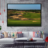 Sand Valley Golf Resort, Sand Valley Course Hole 01, Nekoosa, Wisconsin, Framed Canvas Prints Wall Art Decor, Floating Frame