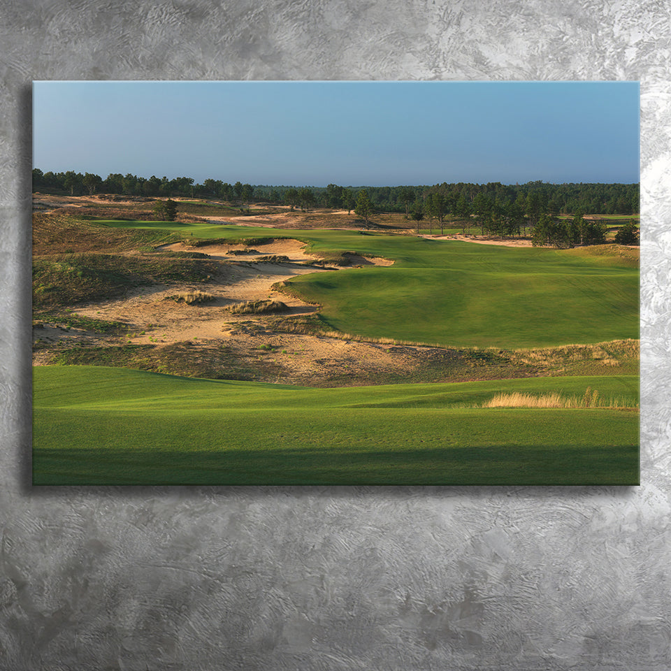 Sand Valley Golf Resort, Sand Valley Course Hole 01, Nekoosa, Wisconsin, Golf Art Print, Canvas Prints Wall Art Decor