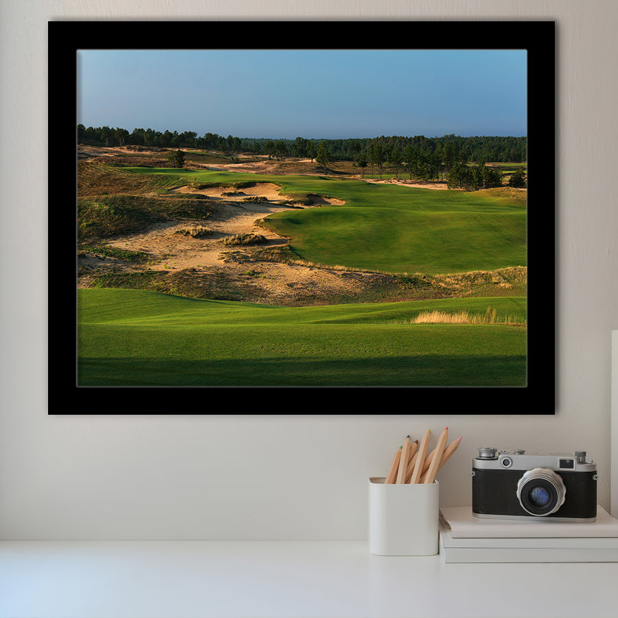 Sand Valley Golf Resort, Sand Valley Course Hole 01, Nekoosa, Wisconsin, Golf Sport Print, Framed Art Prints Home Decor