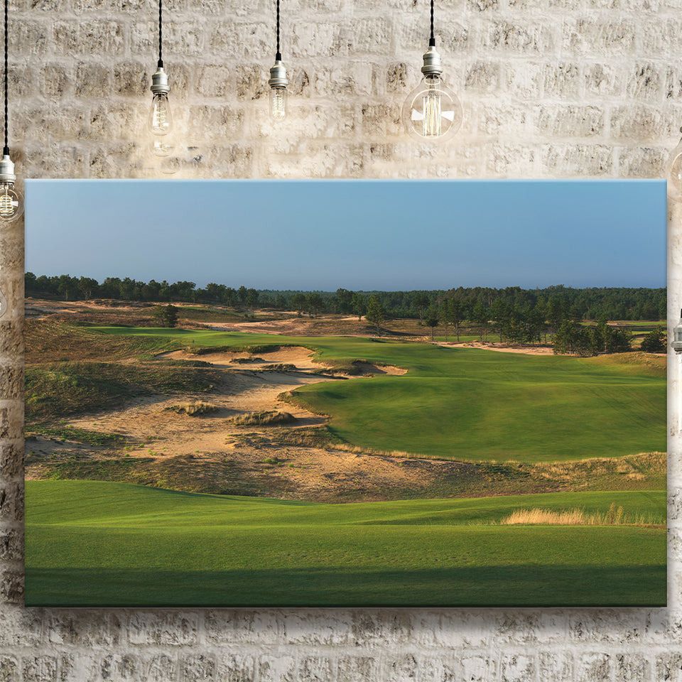 Sand Valley Golf Resort, Sand Valley Course Hole 01, Nekoosa, Wisconsin, Golf Art Print, Canvas Prints Wall Art Decor