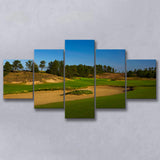 Sand Valley Golf Resort, Sand Valley Course Hole 07, Nekoosa, Wisconsin, Golf Art Print, 5 Panels Canvas Prints Wall Art