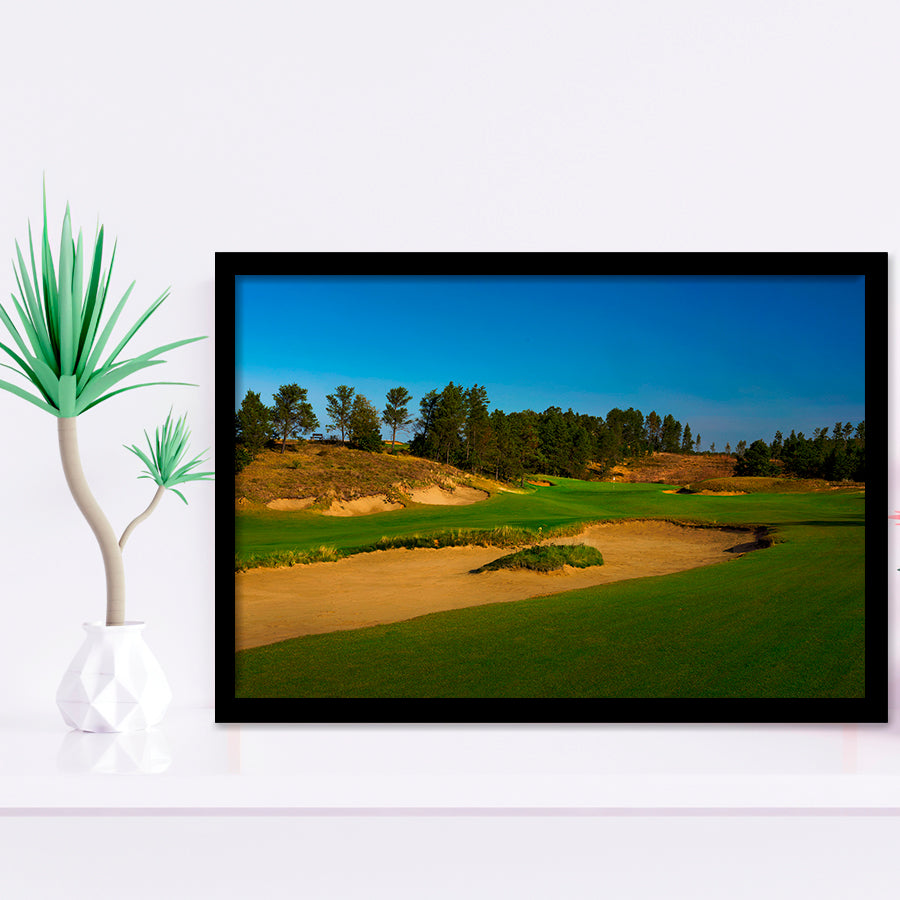 Sand Valley Golf Resort, Sand Valley Course Hole 07, Nekoosa, Wisconsin, Golf Sport Print, Framed Art Prints Home Decor