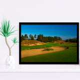 Sand Valley Golf Resort, Sand Valley Course Hole 07, Nekoosa, Wisconsin, Golf Sport Print, Framed Art Prints Home Decor