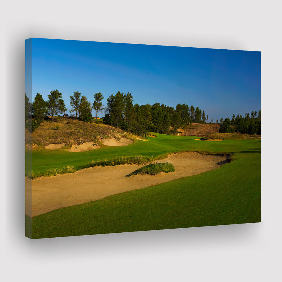 Sand Valley Golf Resort, Sand Valley Course Hole 07, Nekoosa, Wisconsin, Golf Art Print, Canvas Prints Wall Art Decor