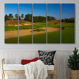 Sand Valley Golf Resort, Sand Valley Course Hole 07, Nekoosa, Wisconsin, 5 Panels Extra Large Canvas Prints Wall Art Decor