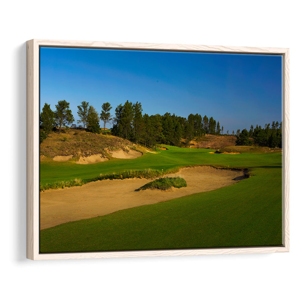 Sand Valley Golf Resort, Sand Valley Course Hole 07, Nekoosa, Wisconsin, Framed Canvas Prints Wall Art Decor, Floating Frame