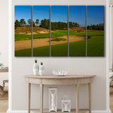 Sand Valley Golf Resort, Sand Valley Course Hole 07, Nekoosa, Wisconsin, 5 Panels Extra Large Canvas Prints Wall Art Decor