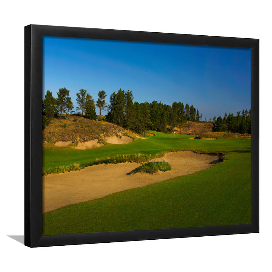 Sand Valley Golf Resort, Sand Valley Course Hole 07, Nekoosa, Wisconsin, Golf Sport Print, Framed Art Prints Home Decor