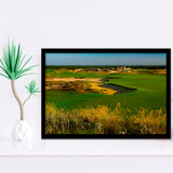 Sand Valley Golf Resort, Sand Valley Course Hole 18, Nekoosa, Wisconsin, Golf Sport Print, Framed Art Prints Home Decor