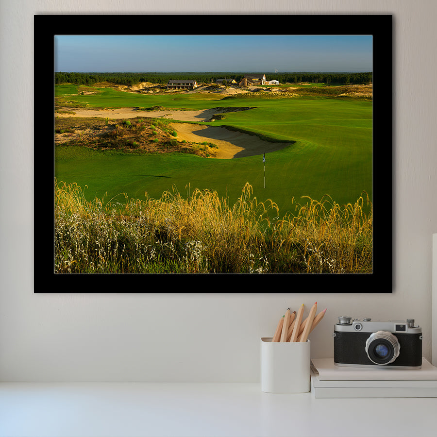 Sand Valley Golf Resort, Sand Valley Course Hole 18, Nekoosa, Wisconsin, Golf Sport Print, Framed Art Prints Home Decor