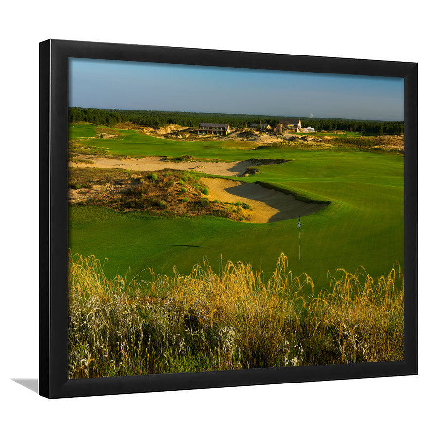 Sand Valley Golf Resort, Sand Valley Course Hole 18, Nekoosa, Wisconsin, Golf Sport Print, Framed Art Prints Home Decor