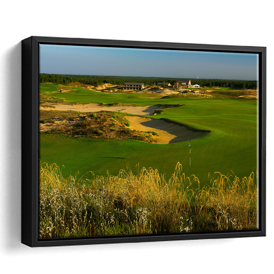 Sand Valley Golf Resort, Sand Valley Course Hole 18, Nekoosa, Wisconsin, Framed Canvas Prints Wall Art Decor, Floating Frame