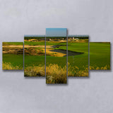 Sand Valley Golf Resort, Sand Valley Course Hole 18, Nekoosa, Wisconsin, Golf Art Print, 5 Panels Canvas Prints Wall Art