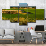 Sand Valley Golf Resort, Sand Valley Course Hole 18, Nekoosa, Wisconsin, Golf Art Print, 5 Panels Canvas Prints Wall Art